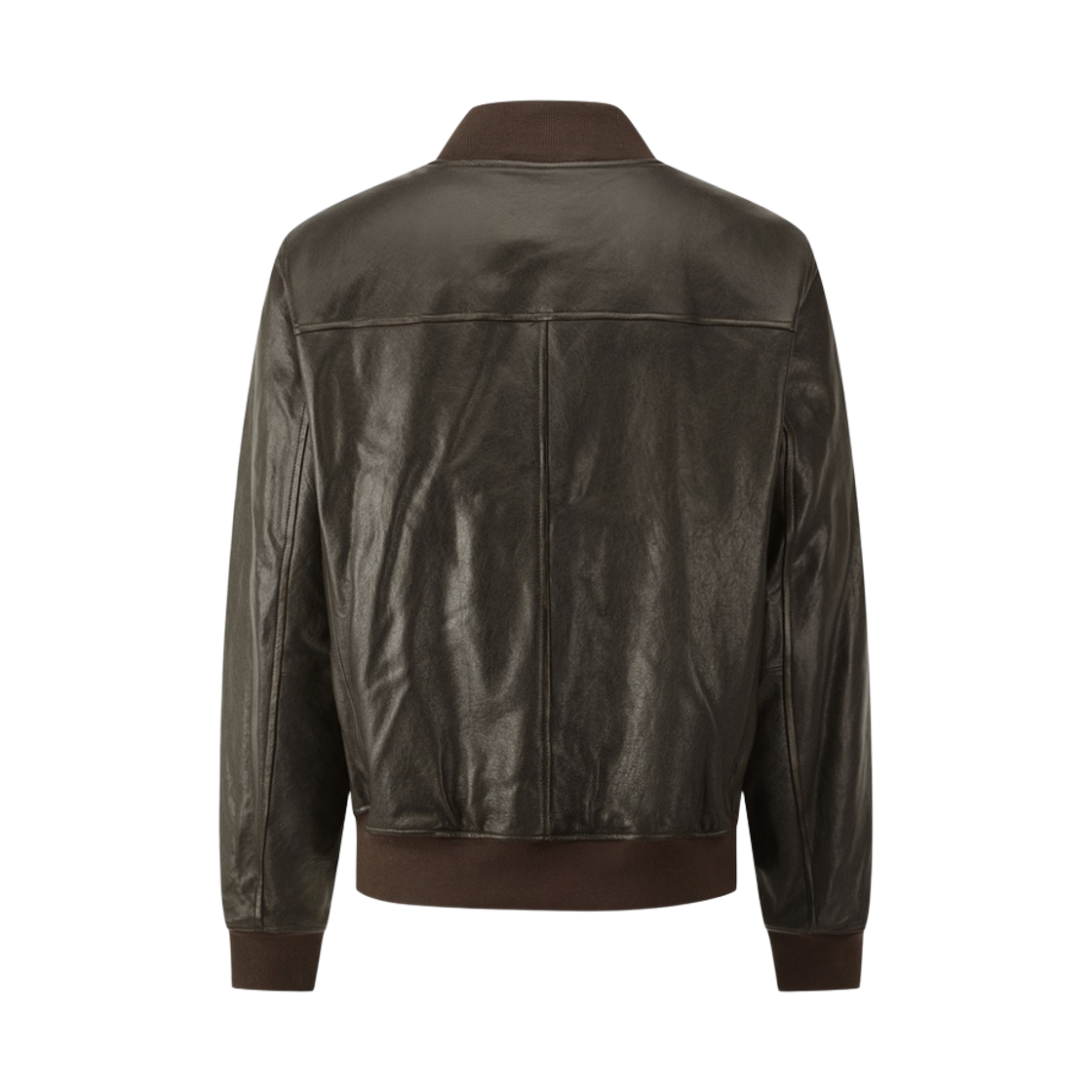 브룩스브라더스 워시드 레더 봄버 브라운(BrooksBrothers Washed Leather Bomber Brown) - 2