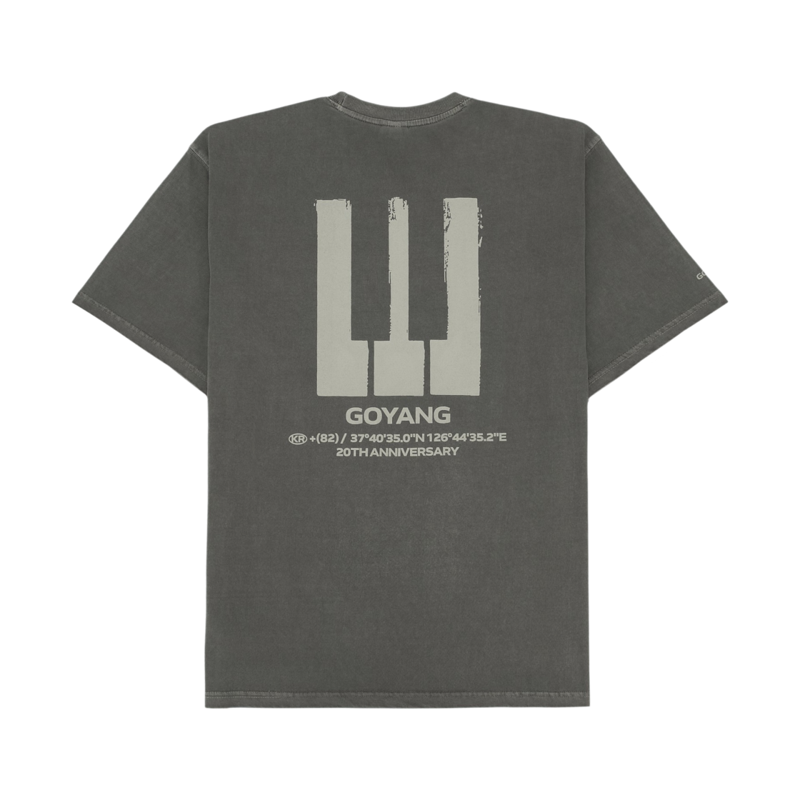- Bigbang 2026-2027 World Tour XX : Cosmos T-Shirt Charcoal - Goyang Edition