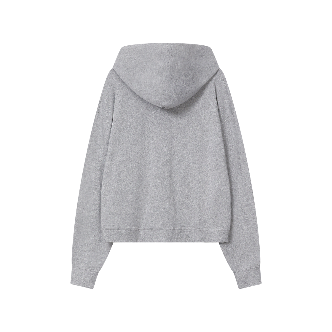 폴리테루 휴먼인덱스 베이시카 집 후디 멜란지 그레이(Polyteru Human Index Basica Zip Hoodie Melange Gray) - 2