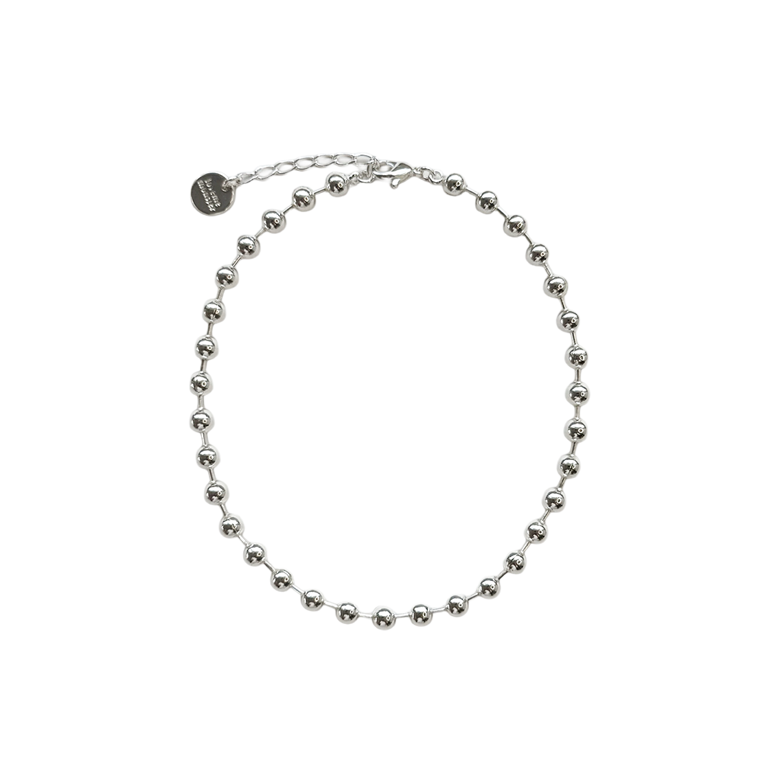 러브미몬스터 에센셜 4.5mm 볼체인 발찌 실버(lovememonster Essential 4.5mm Ball Chain Anklet SILVER)