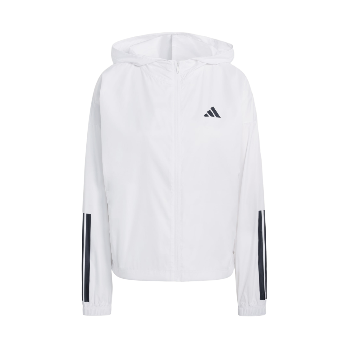 KC7655 (W) Adidas Hyperglam 3-Stripes Windbreaker White - KR Sizing
