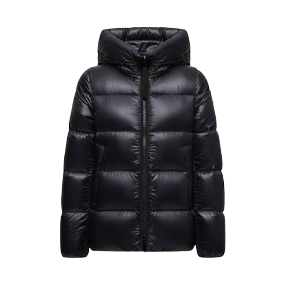 L2-093-1A00158-597YG-999 (W) Moncler Serittes Hooded Short Down Jacket Black - 26FW