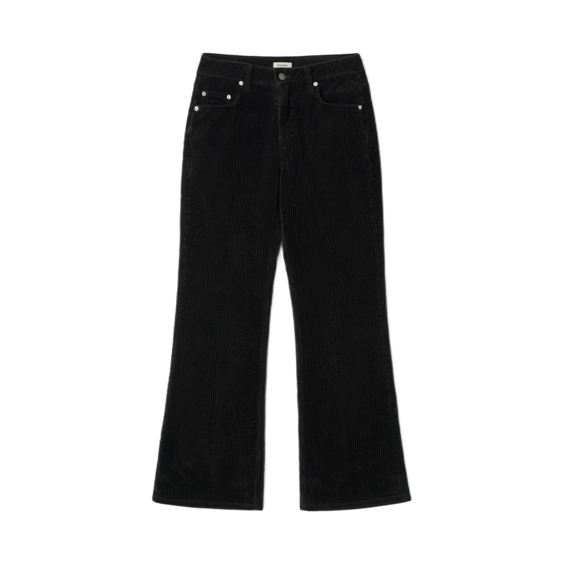 - (W) Aviemuah Lowrise Semi Bootcut Corduroy Pants Black