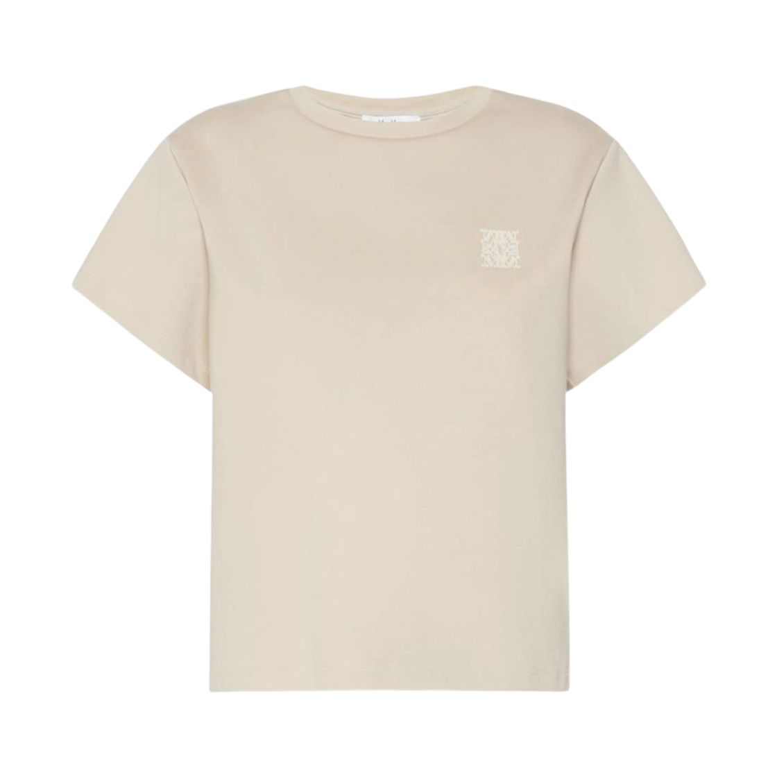 QUAGGA-005 (W) Max Mara Quagga Embroidered T-Shirt Beige