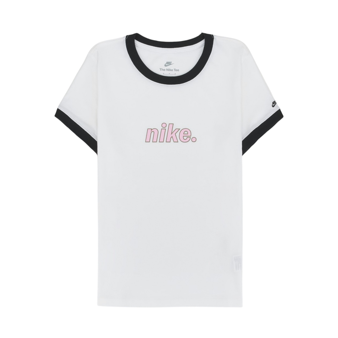 HJ6872-100 (W) Nike NSW Ringer T-Shirt White Black - Asia