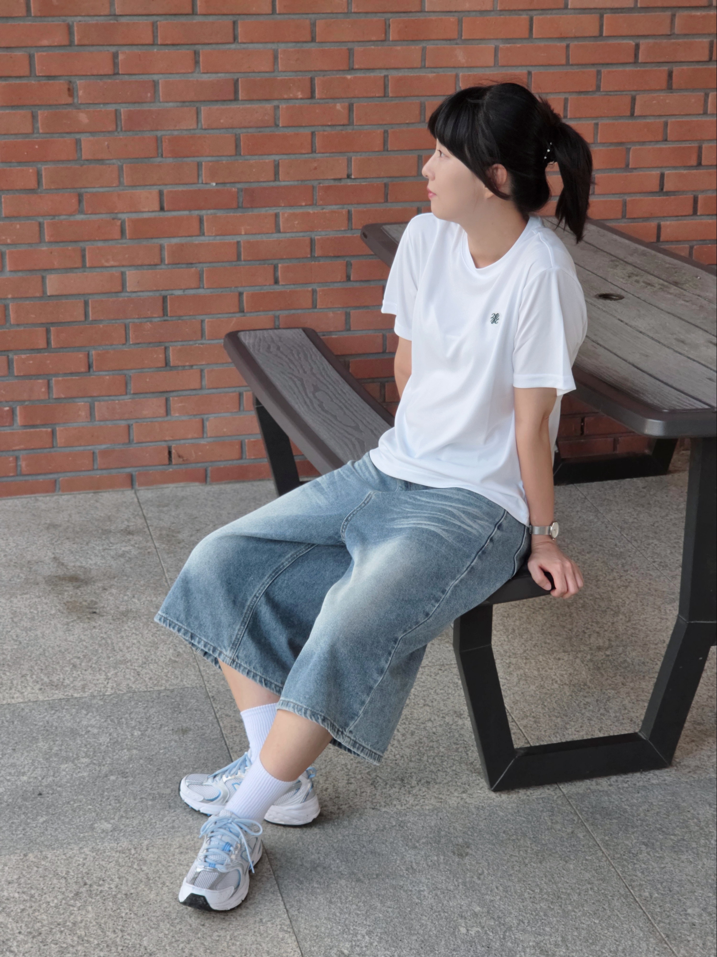 뉴발란스 530 스카이 블루 착용 스타일