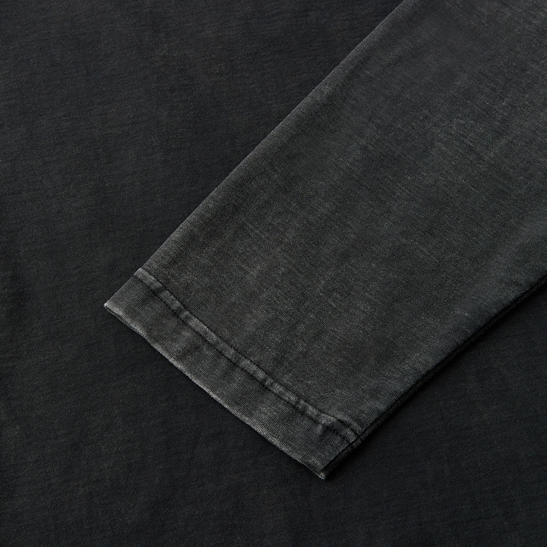 엠엠아이씨 [레귤러 핏]  베일 롱 슬리브 블랙(MMIC [Regular Fit] Veil Long Sleeve Black) - 3