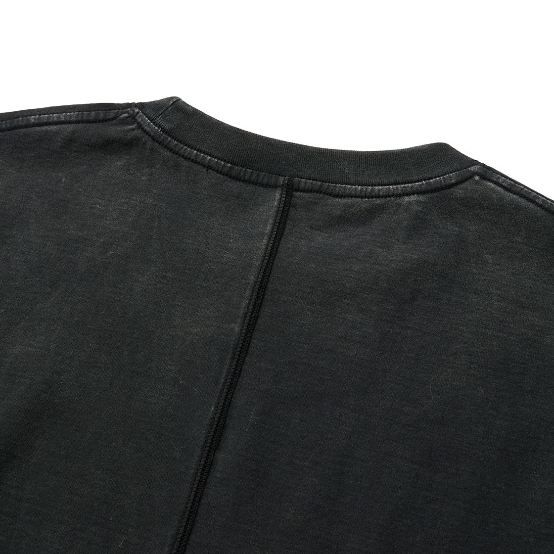 엠엠아이씨 [레귤러 핏]  베일 롱 슬리브 블랙(MMIC [Regular Fit] Veil Long Sleeve Black) - 5