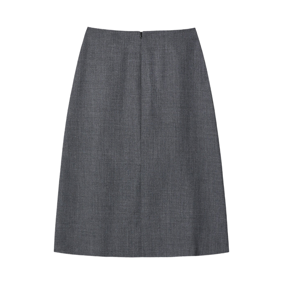 (W) 토니웩 울 미디 스커트 그레이((W) Tonywack Wool Midi Skirt Grey) - 2