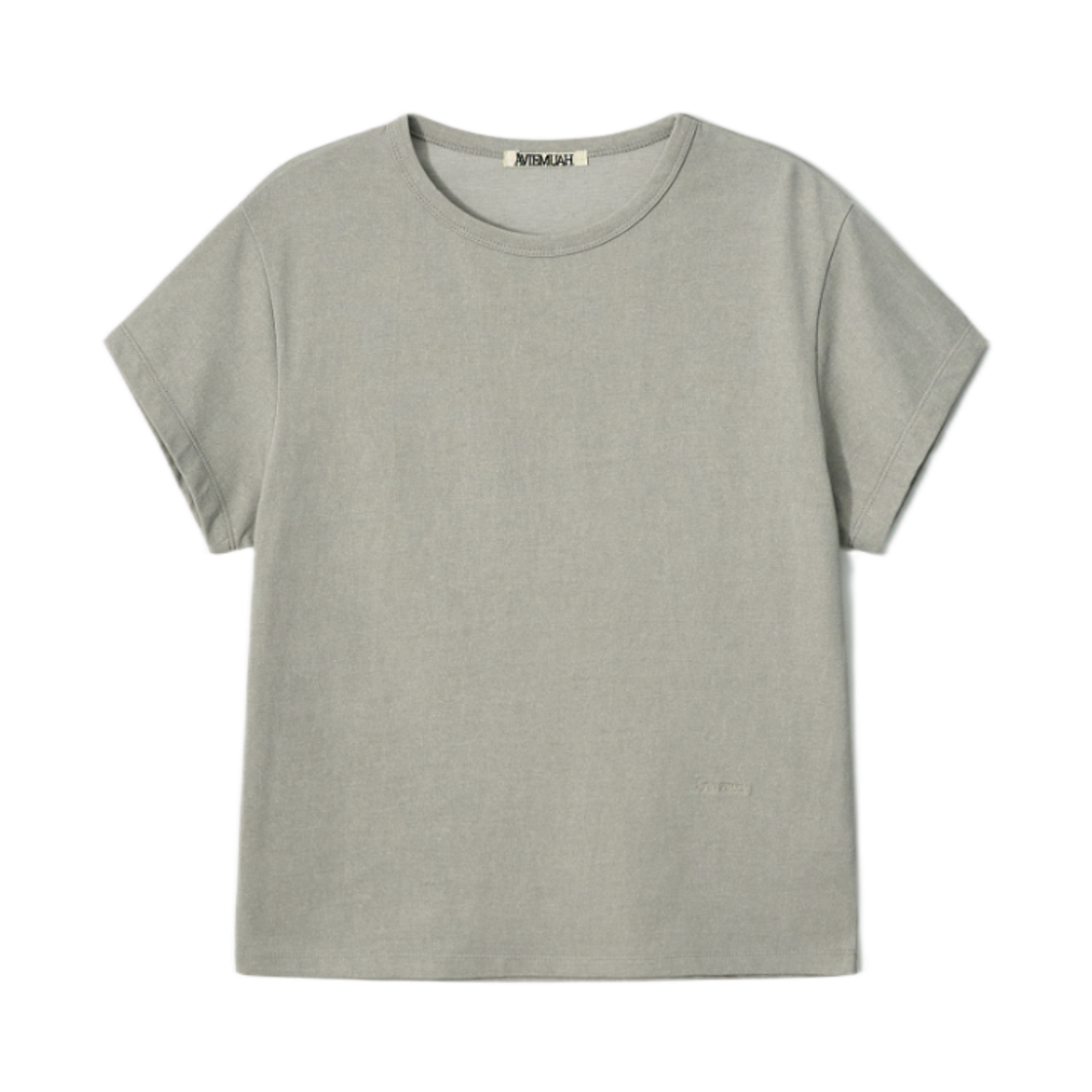 - (W) Aviemuah Vintage Color T-Shirt Light Khaki