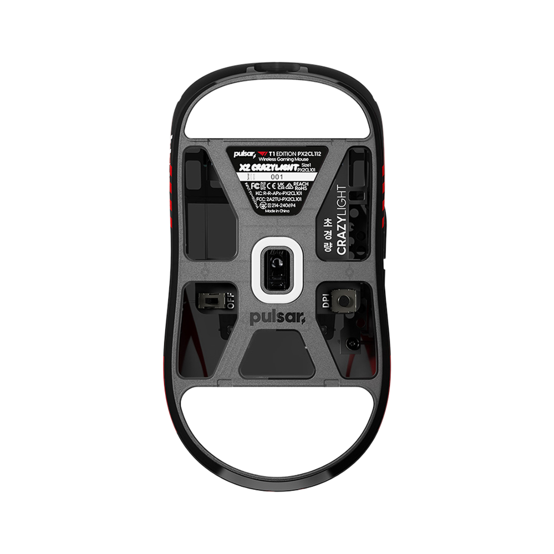 펄사 X2 CrazyLight T1 에디션 크레이지라이트 무선 게이밍 마우스 블랙색상(Pulsar X2 CrazyLight T1 ED Black) - 2