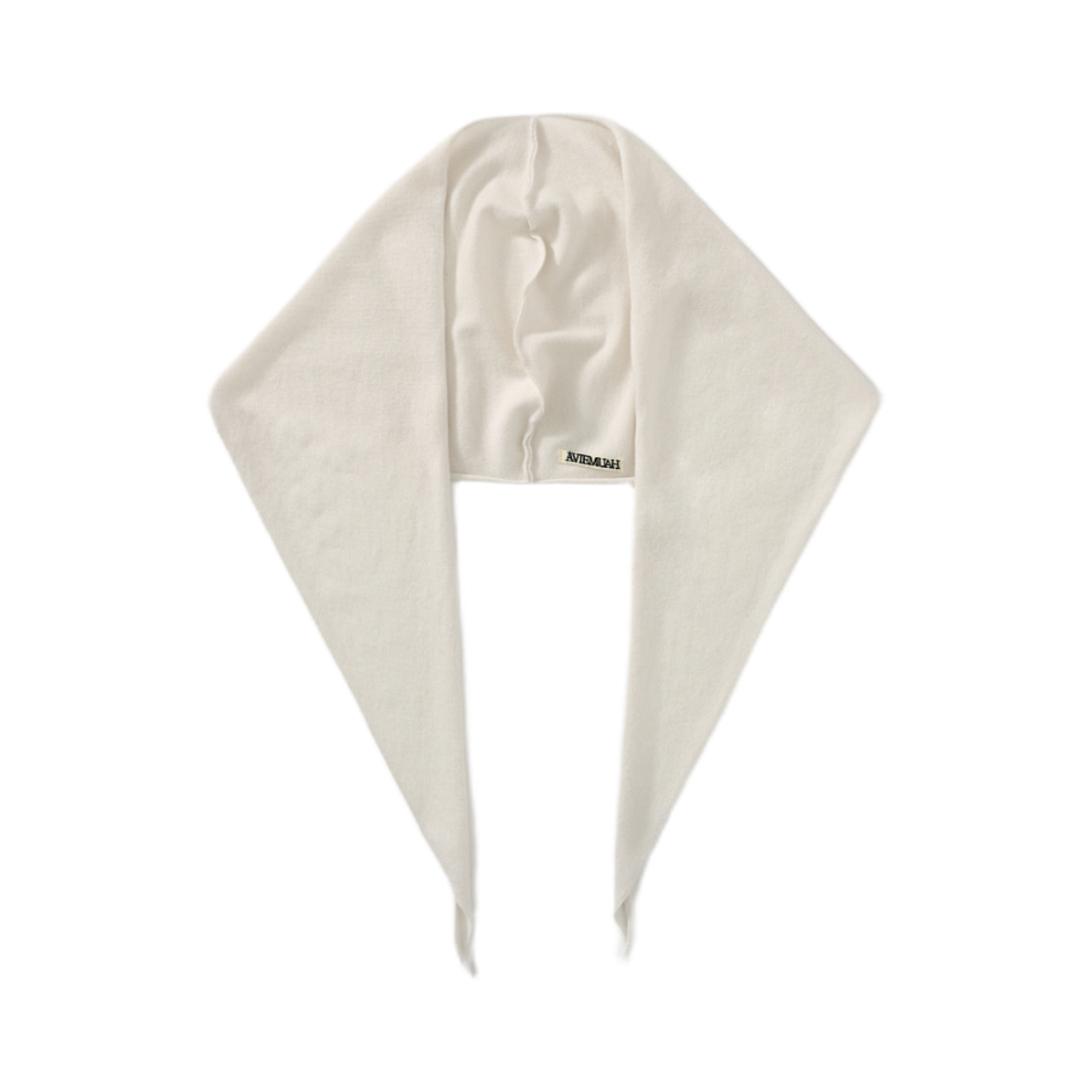 - (W) Aviemuah Merino Wool Hooded Muffler Ivory