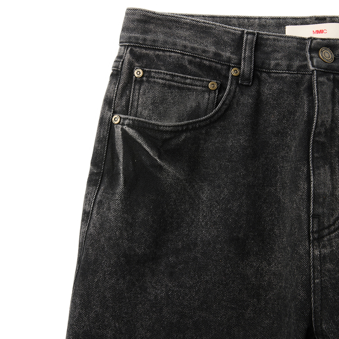 엠엠아이씨 바이어스 시프트 진 워시드 블랙(MMIC Bias Shift Jeans Washed Black) - 3