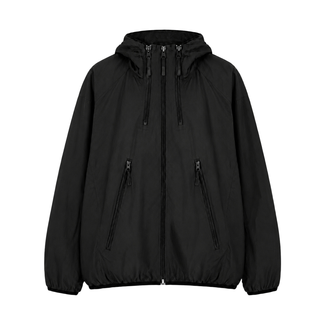 GC밤토리에어후드바람막이-블랙 GCLIP Ripstop Hooded Windbreaker Jacket Black