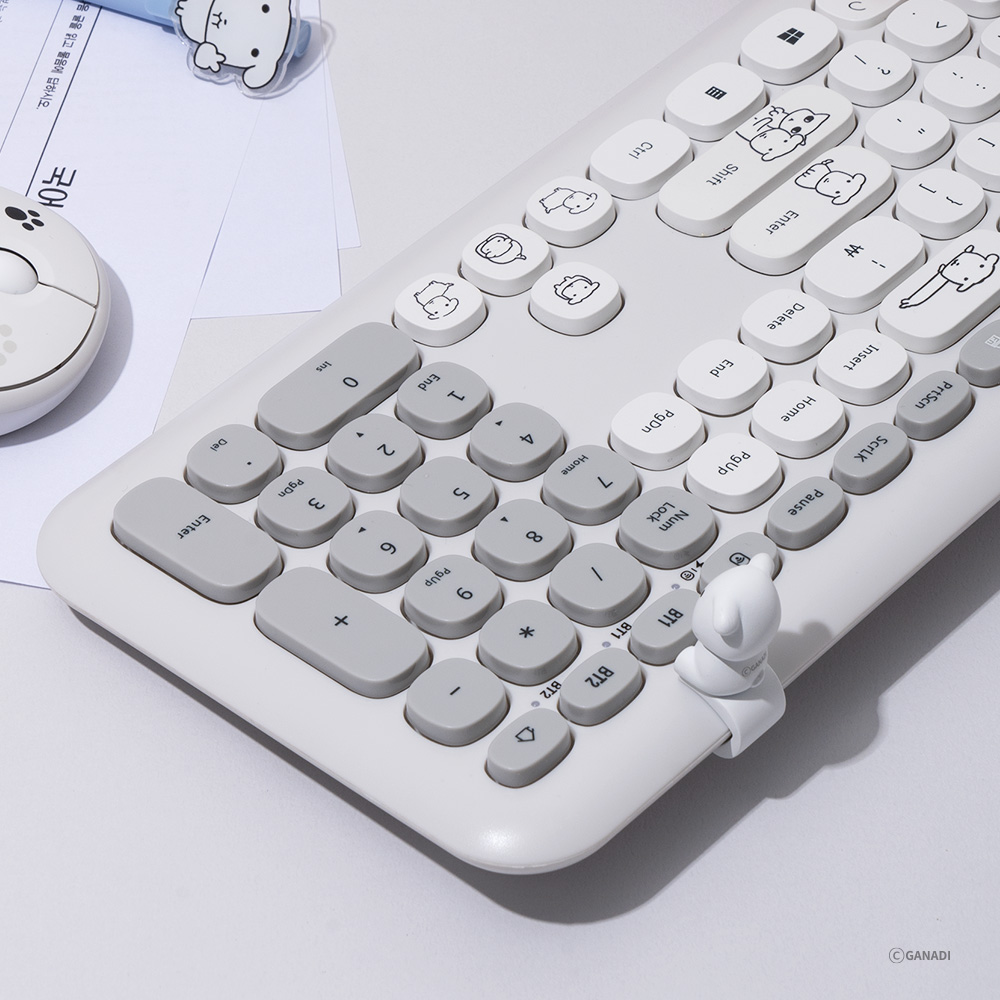 로이체 가나디 마그넷피규어 저소음 멀티페어링 블루투스 풀배열 무선키보드(Royche Ganadi Magnetic Figure Silent Multi-Pairing Bluetooth Full Layout Wireless Keyboard) - 6