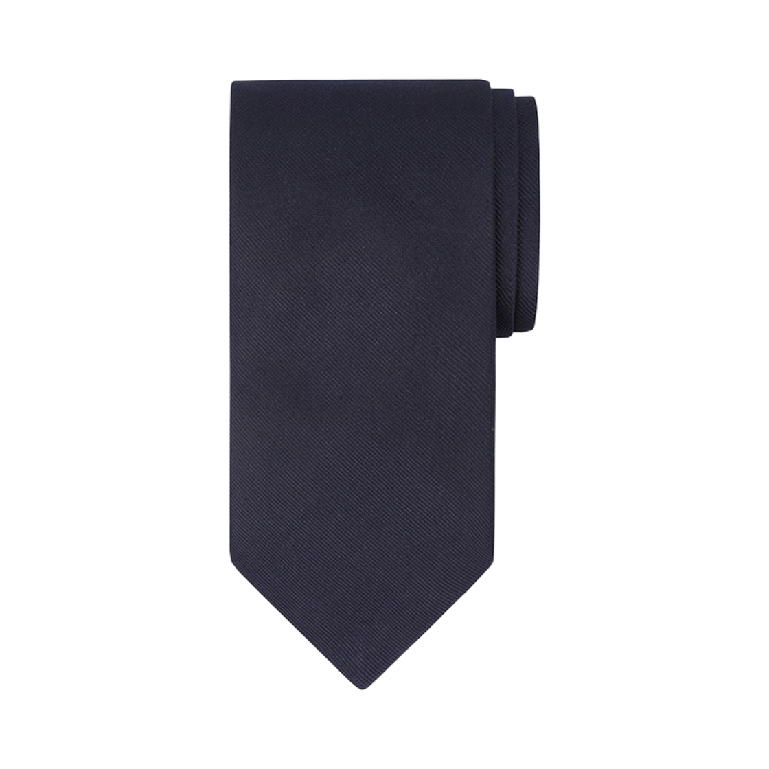 BBATMNZ503-ZNA BrooksBrothers Solid Repp Tie Navy