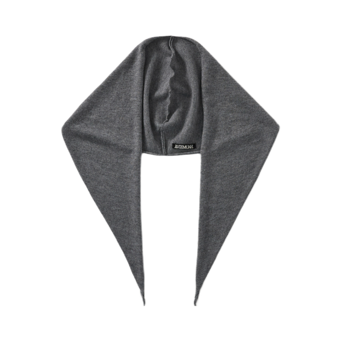 - (W) Aviemuah Merino Wool Hooded Muffler Grey