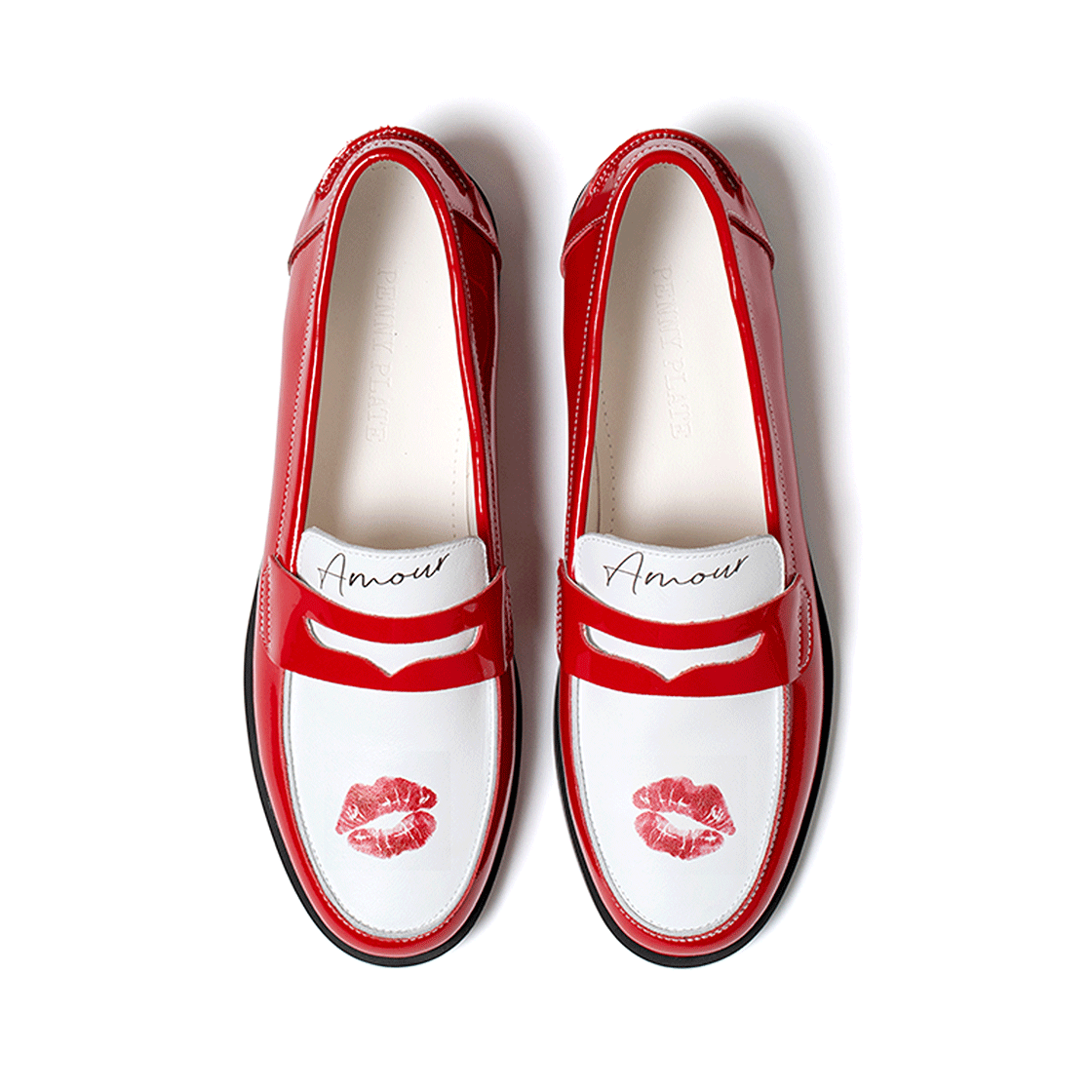 페니플레이트 여성 키스 레드 로퍼 로우(PENNY PLATE Women Loafer Kiss Red Low) - 4
