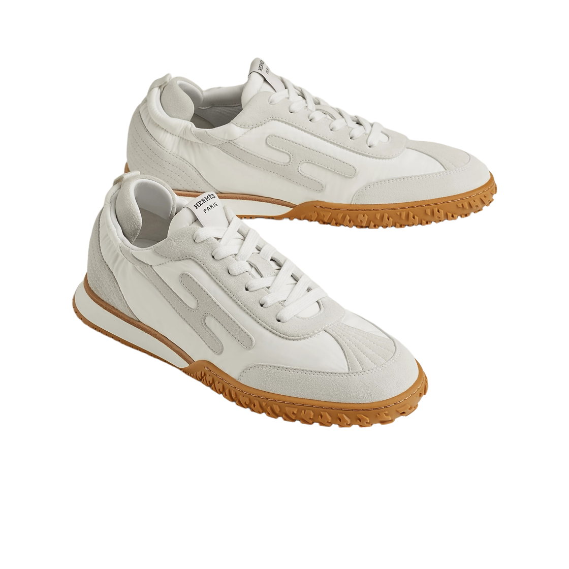에르메스 제트 스니커즈 테크니컬 캔버스 스웨이드 고트스킨 & 블랑(Hermes Jet Sneakers Technical Canvas Suede Goatskin & Blanc) - 2