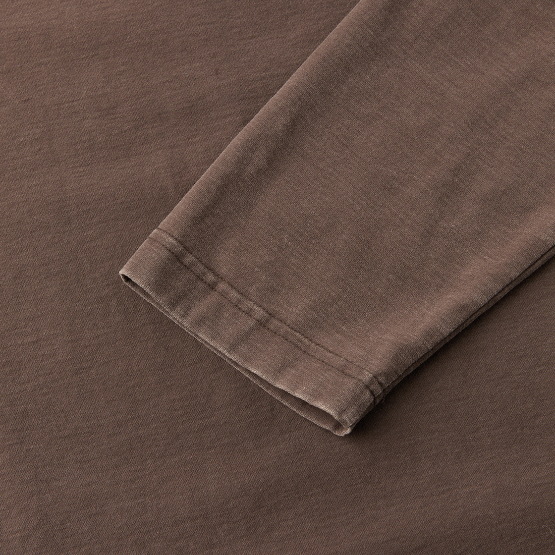 엠엠아이씨 [레귤러 핏] 베일 롱 슬리브 브라운(MMIC [Regular Fit] Veil Long Sleeve Brown) - 3