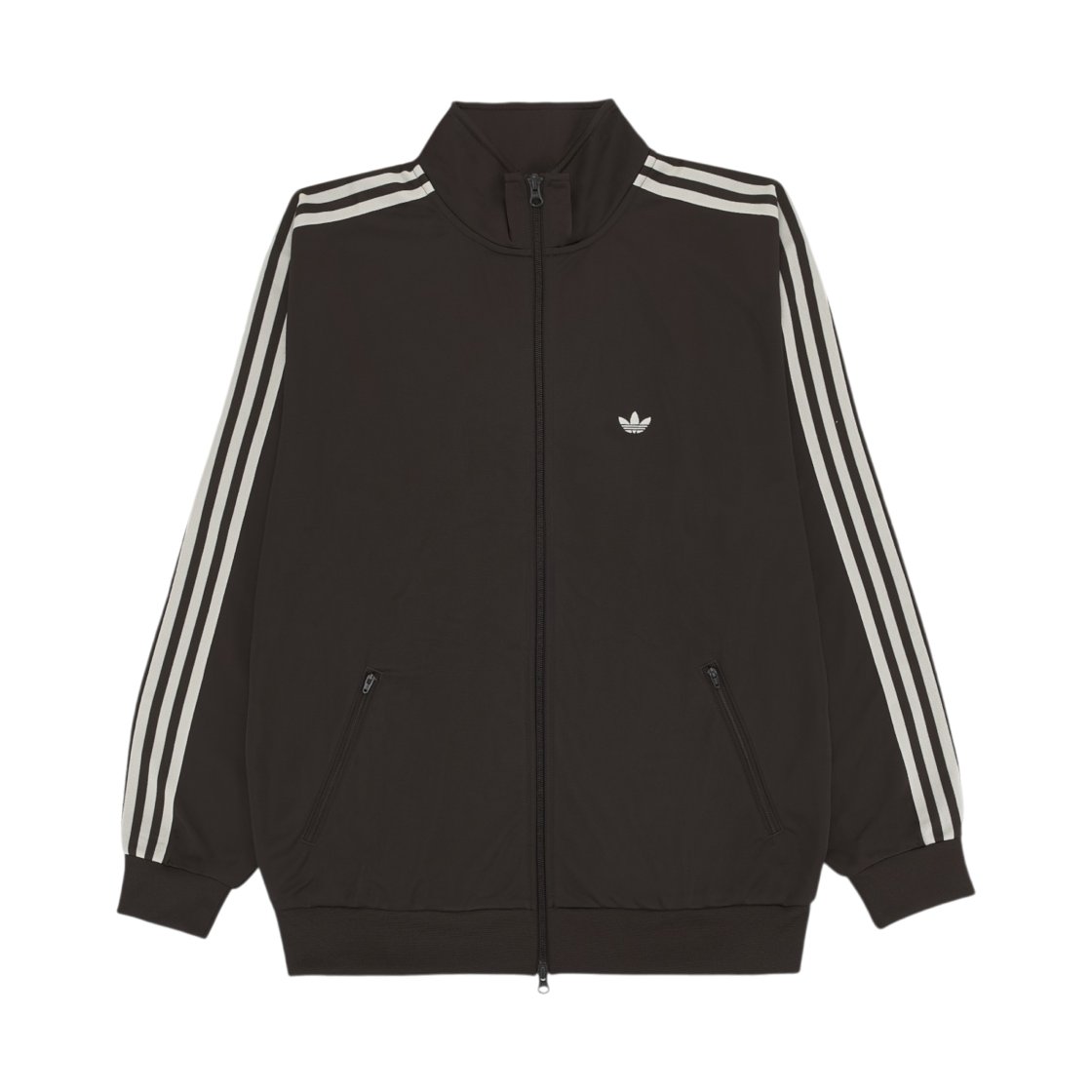 JD5267 Adidas Originals Track Jacket Gender Neutral Dark Brown Wonder White - KR Sizing