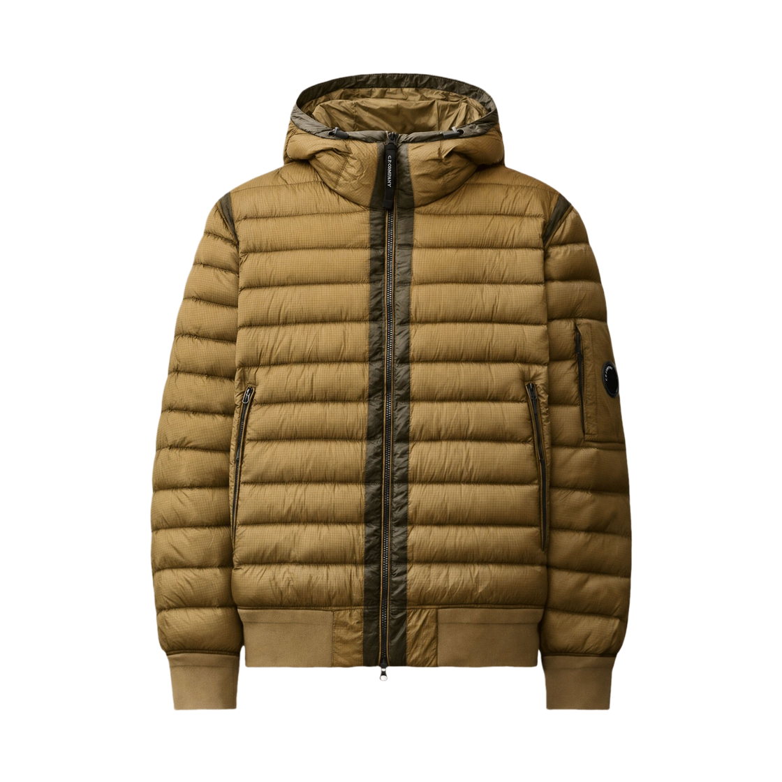 21CMOW751A110416A340 C.P. Company D.D. Shell Hooded Lens Down Jacket Ermine Beige - 26FW
