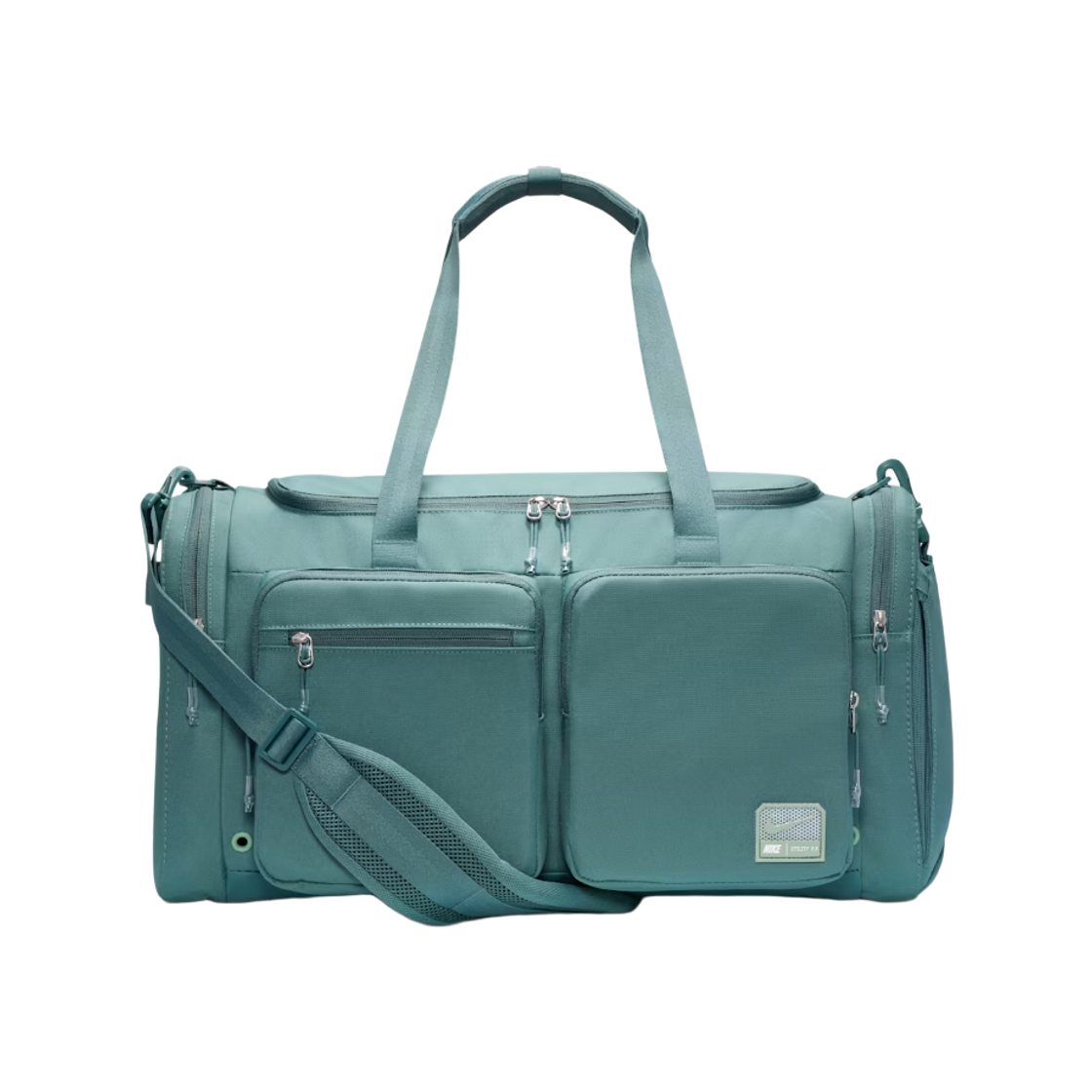 FN4208-382 Nike Utility Power 2.0 Duffle Bag Medium 51L Mineral Slate Steam