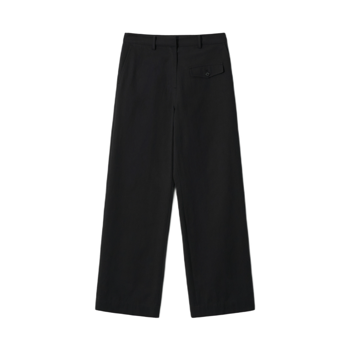 - (W) Aviemuah Cotton Twill Cargo Trousers Black