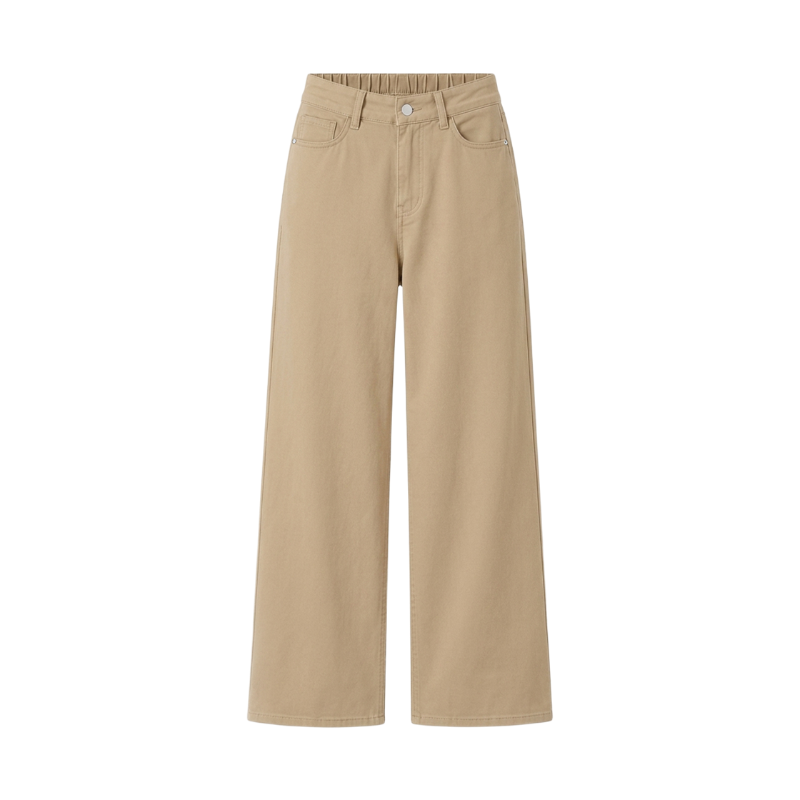 GC506-연베이지 GCLIP Relaxed Semi-Wide Half-Banding Cotton Pants Light Beige