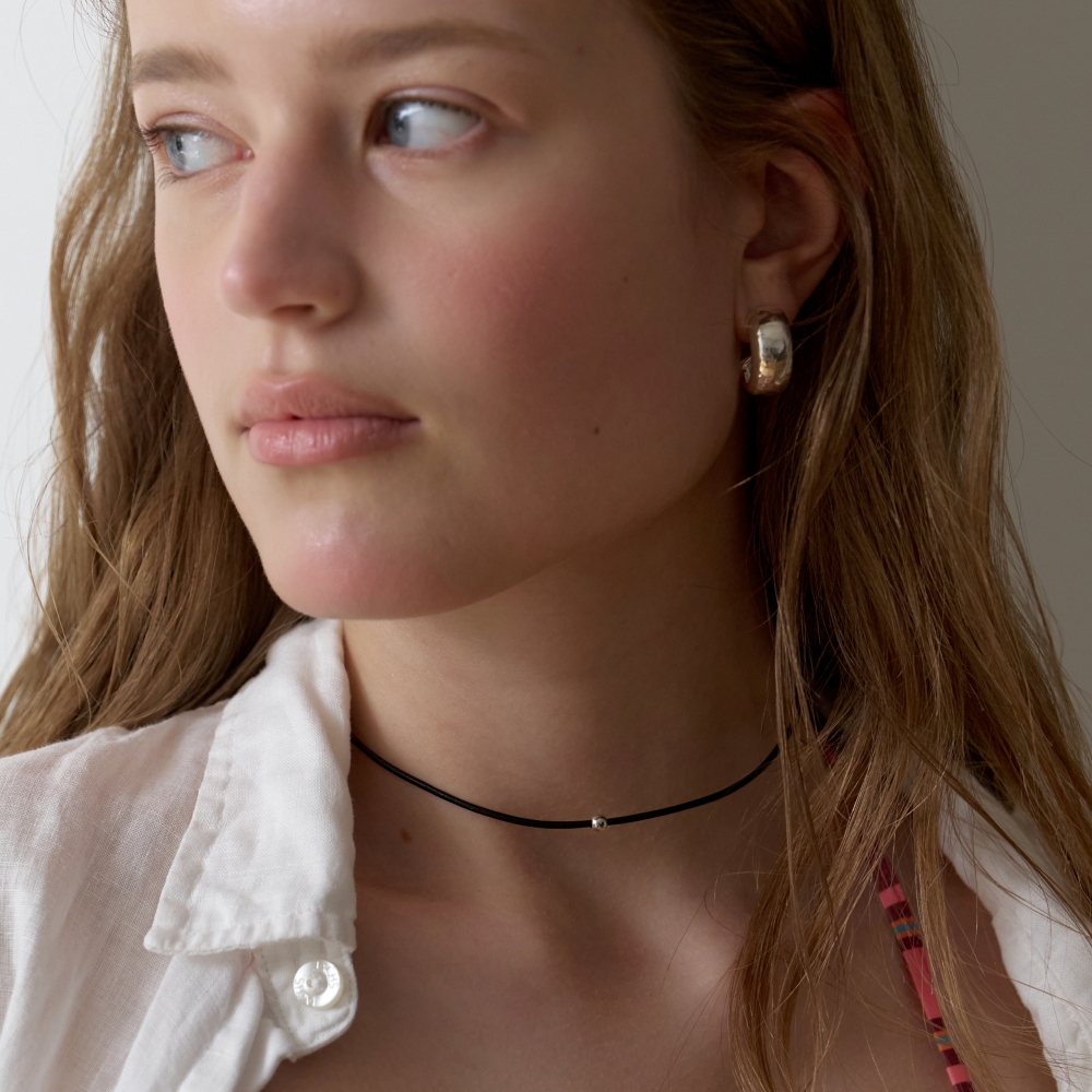 러브미몬스터 볼 가죽 쵸커 블랙(lovememonster Ball Leather Choker BLACK) - 2