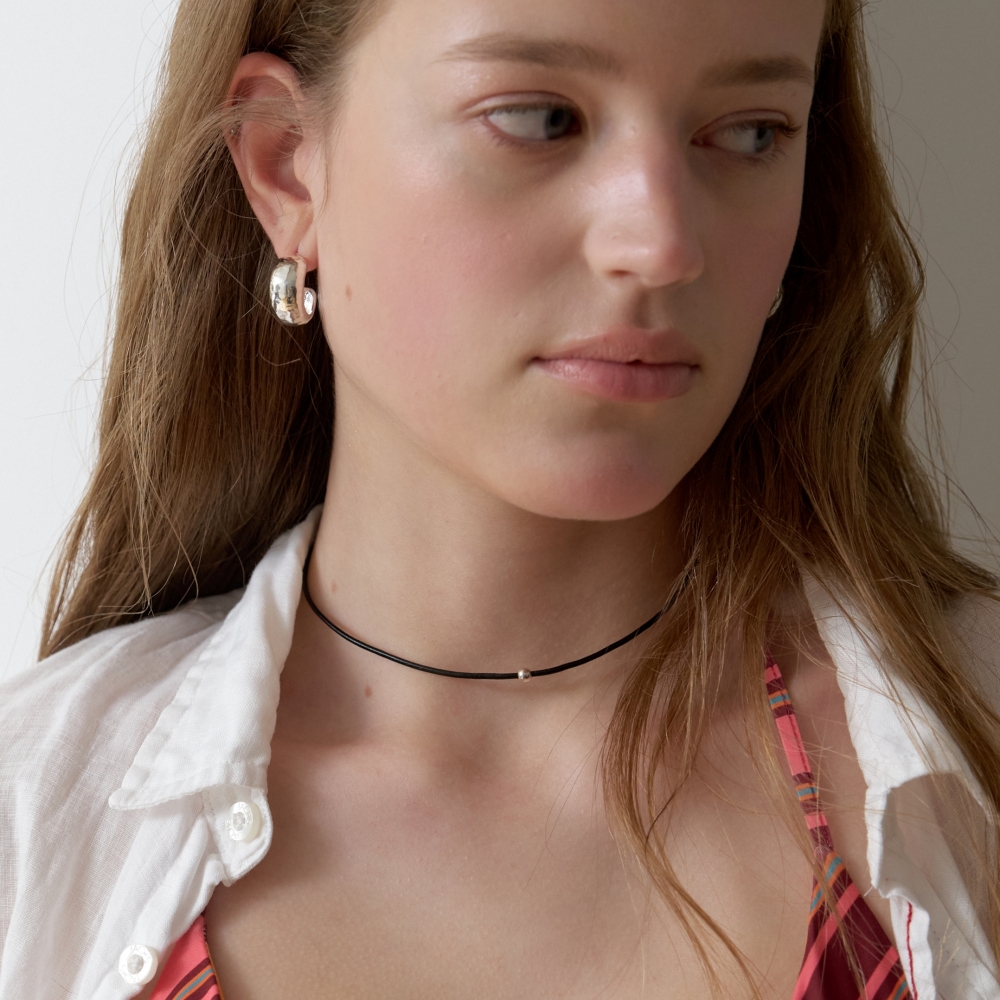 러브미몬스터 볼 가죽 쵸커 블랙(lovememonster Ball Leather Choker BLACK) - 3