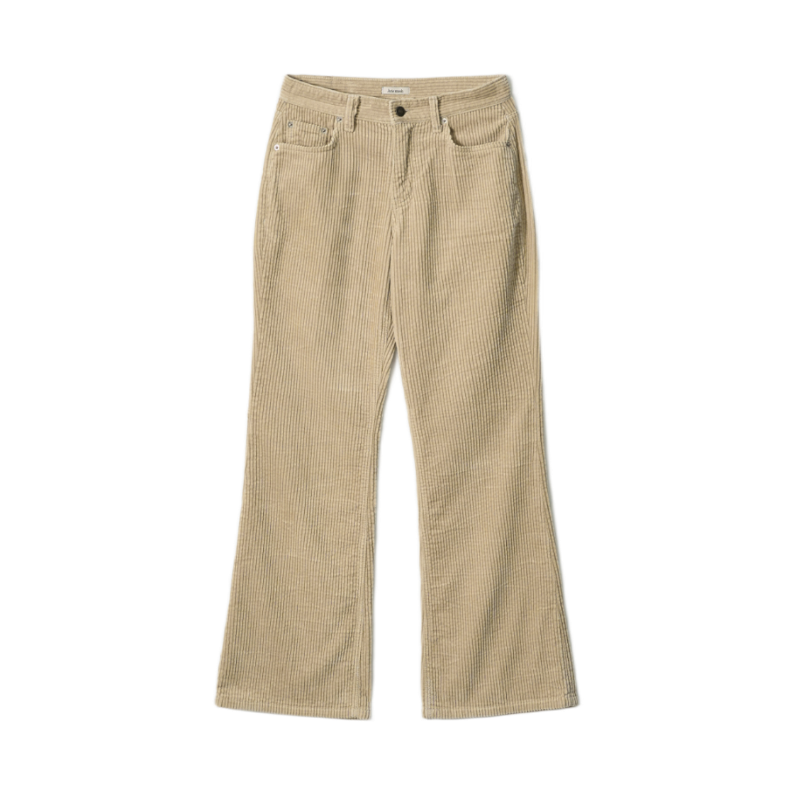 - (W) Aviemuah Lowrise Semi Bootcut Corduroy Pants Beige