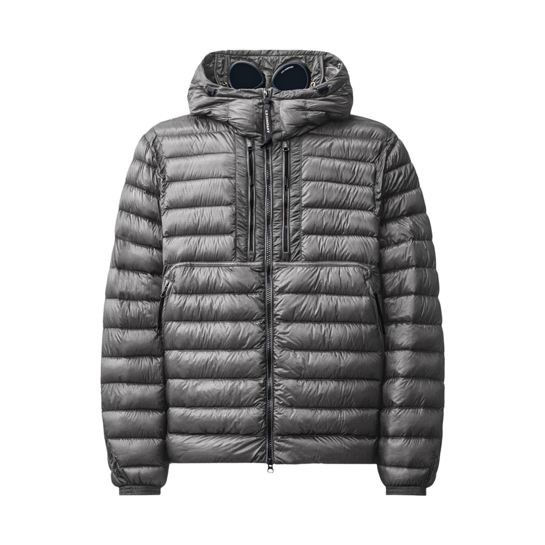 21CMOW021A110416A919 C.P. Company D.D. Shell Goggle Chest Pocket Jacket Steel Grey - 26FW