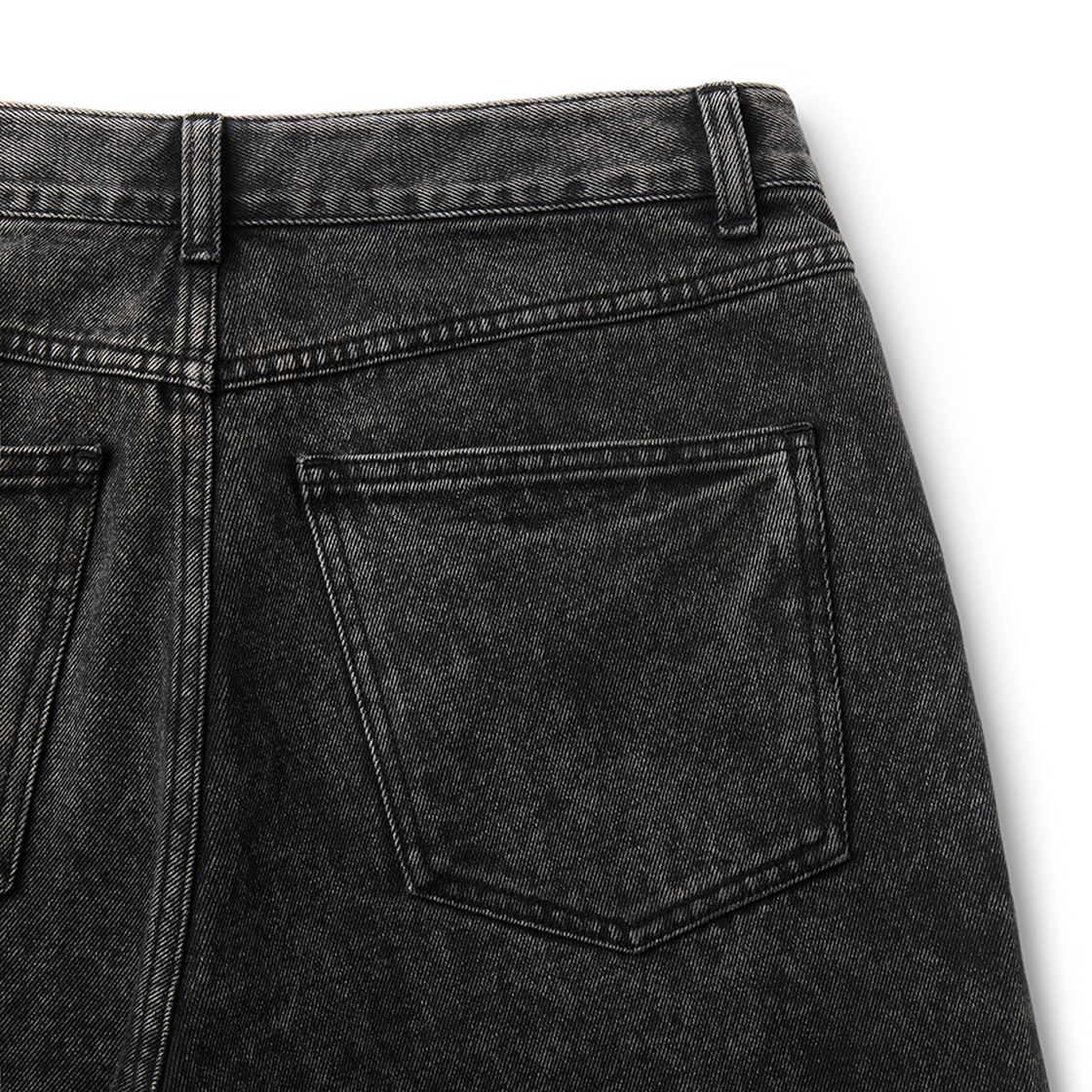 엠엠아이씨 바이어스 시프트 진 워시드 블랙(MMIC Bias Shift Jeans Washed Black) - 4