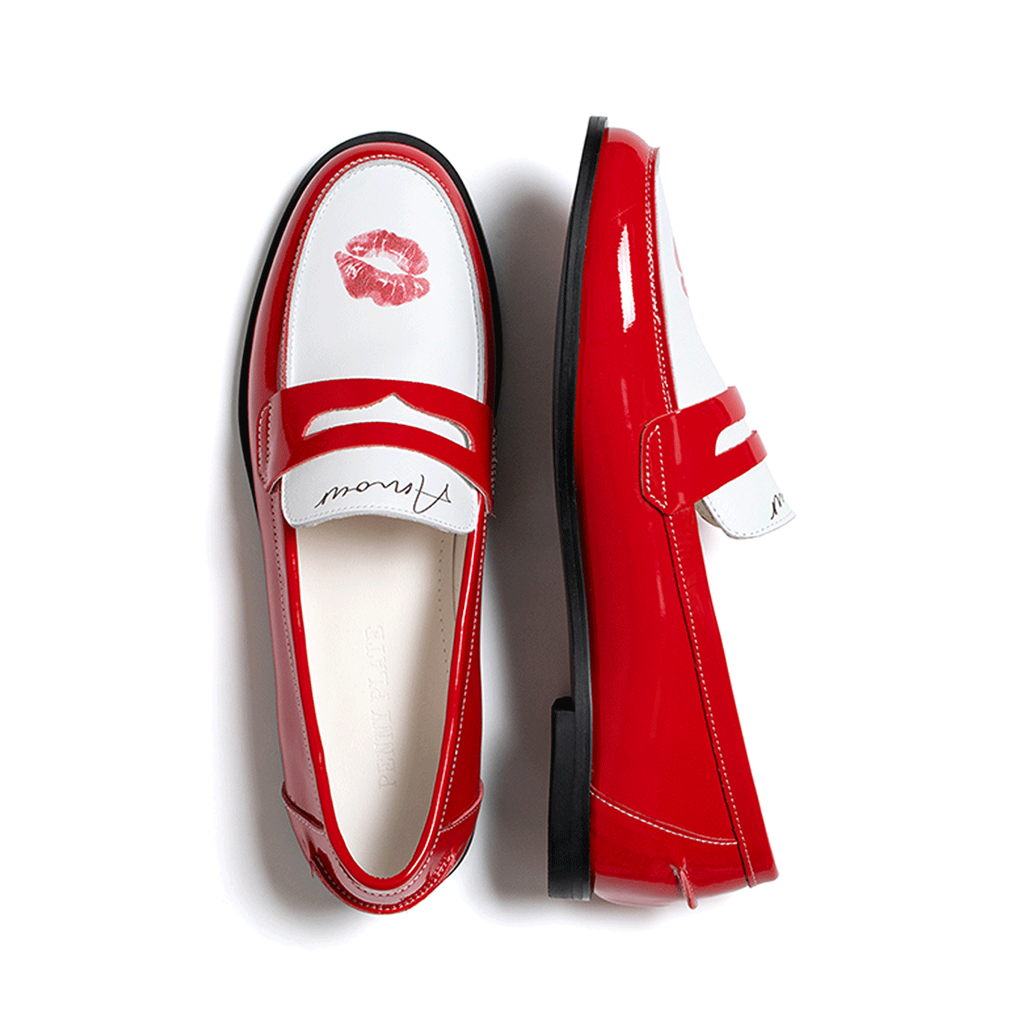 페니플레이트 여성 키스 레드 로퍼 로우(PENNY PLATE Women Loafer Kiss Red Low) - 2