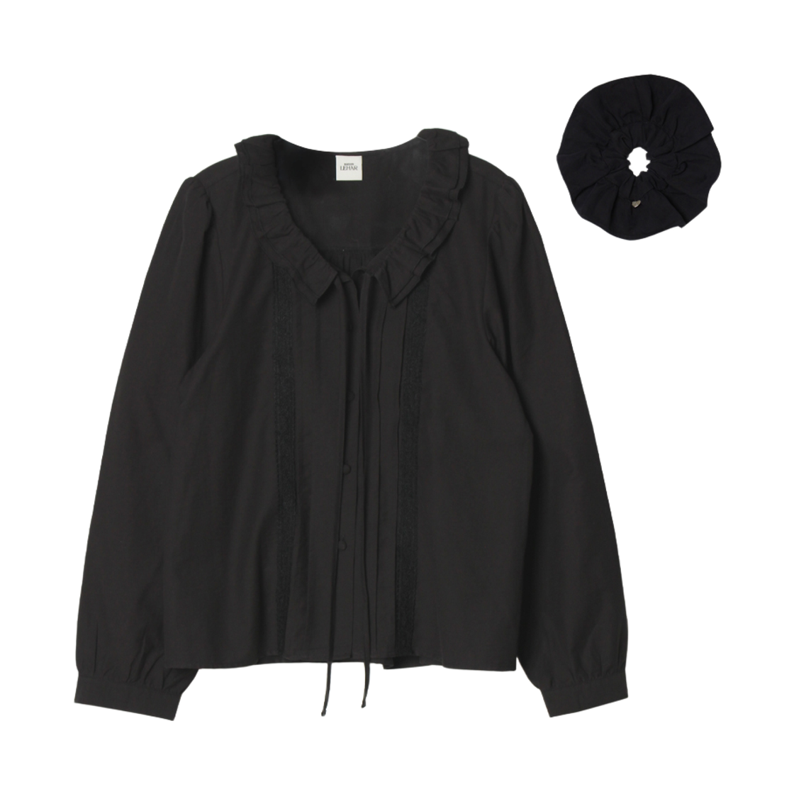 메종르하르 랑데뷰 블라우스 (스크런치SET) 2color(maisonlehar Rendezvous Blouse (Scrunchie SET) 2color) - 2