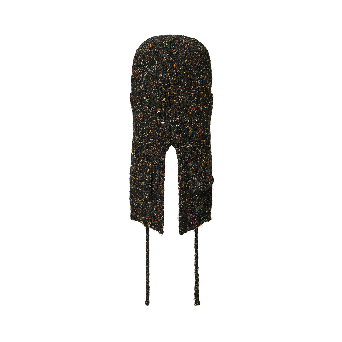 아조바이아조 스페클 니트 트루퍼 햇 블랙(AJOBYAJO Speckled Knit Trooper Hat Black) - 2