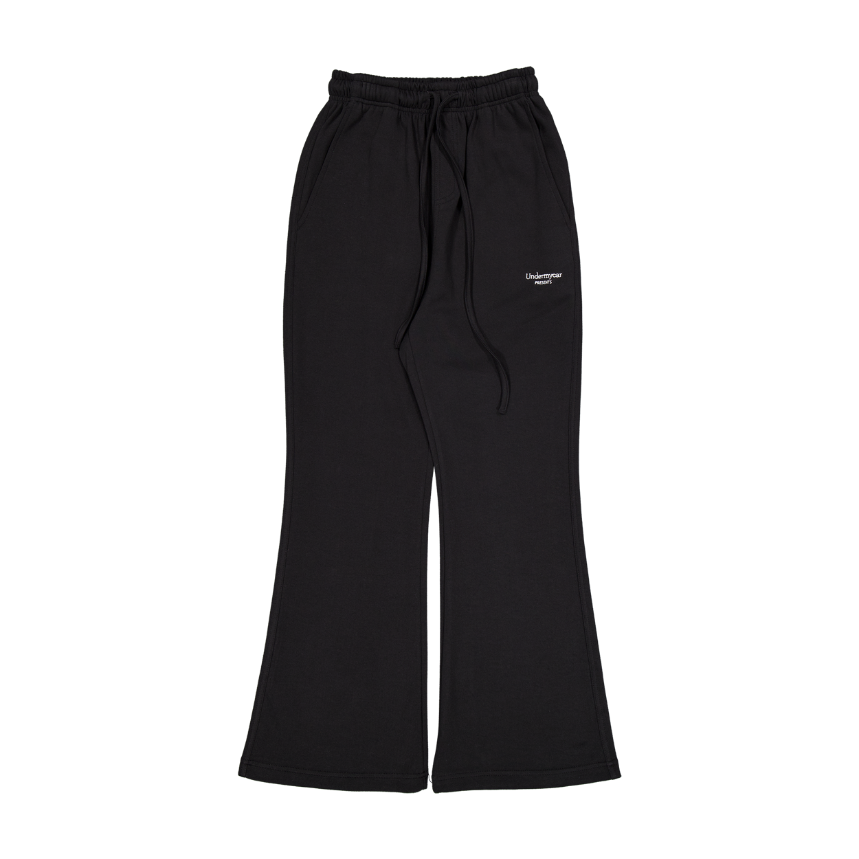 언더마이카 무.210 클래식 로고 세미 플레어 스웻팬츠 블랙(Undermycar Mu.210 Classic Logo Semi-Flare Sweatpants Black) - 3