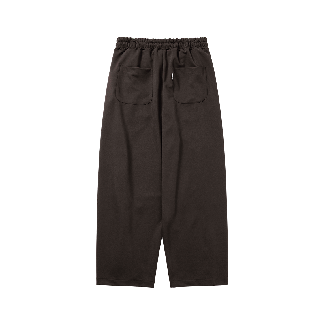 아조바이아조 멀티 레이스 트림 원 턱 트랙 팬츠 다크 브라운(AJOBYAJO Multi Lace Trim One Tuck Track Pants Dark Brown) - 2