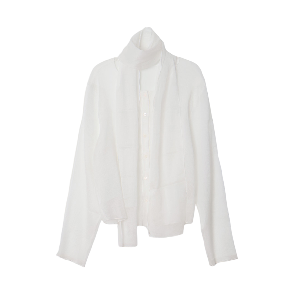 메종르하르 블러셔 가디건 (머플러SET) 2color(maisonlehar Blusher Cardigan (Muffler Set) 2color)