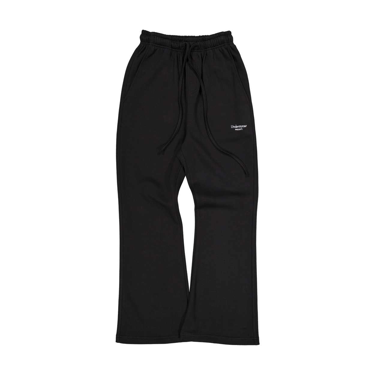 언더마이카 무.210 클래식 로고 세미 플레어 스웻팬츠 블랙(Undermycar Mu.210 Classic Logo Semi-Flare Sweatpants Black)