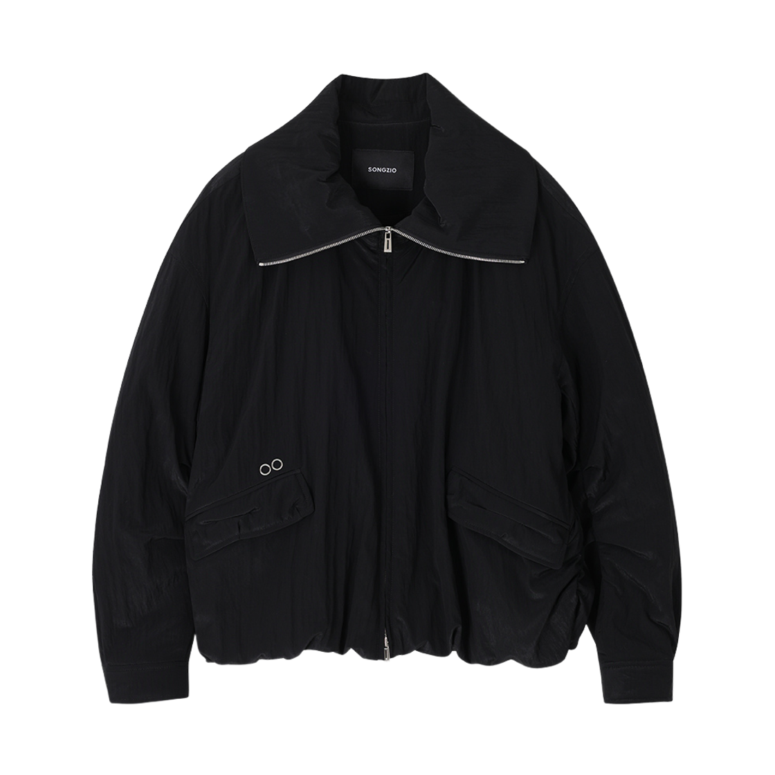 송지오 컬렉션 엠브로이드 웰드 자켓 블랙(SONGZIO COLLECTION Embroidered Weld Jacket Black) - 1