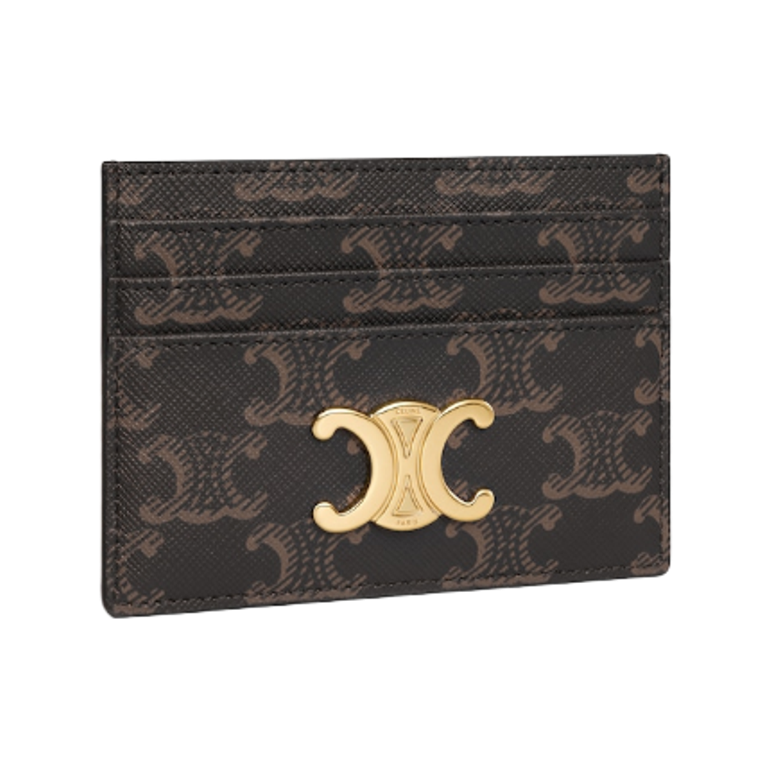 셀린느 트리옹프 캔버스 트리옹프 카드 홀더 탄(Celine Triomphe Card Holder in Triomphe Canvas Tan) - 2