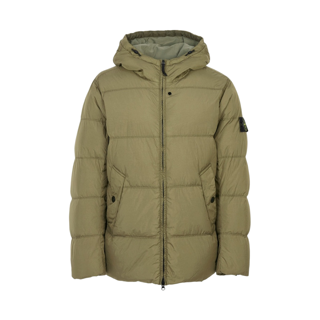 L2S1541000-37S0A23-V005G Stone Island 4100037 Crinkle Reps NY Wind Resistant Down Jacket with Anti Military Green - 26FW