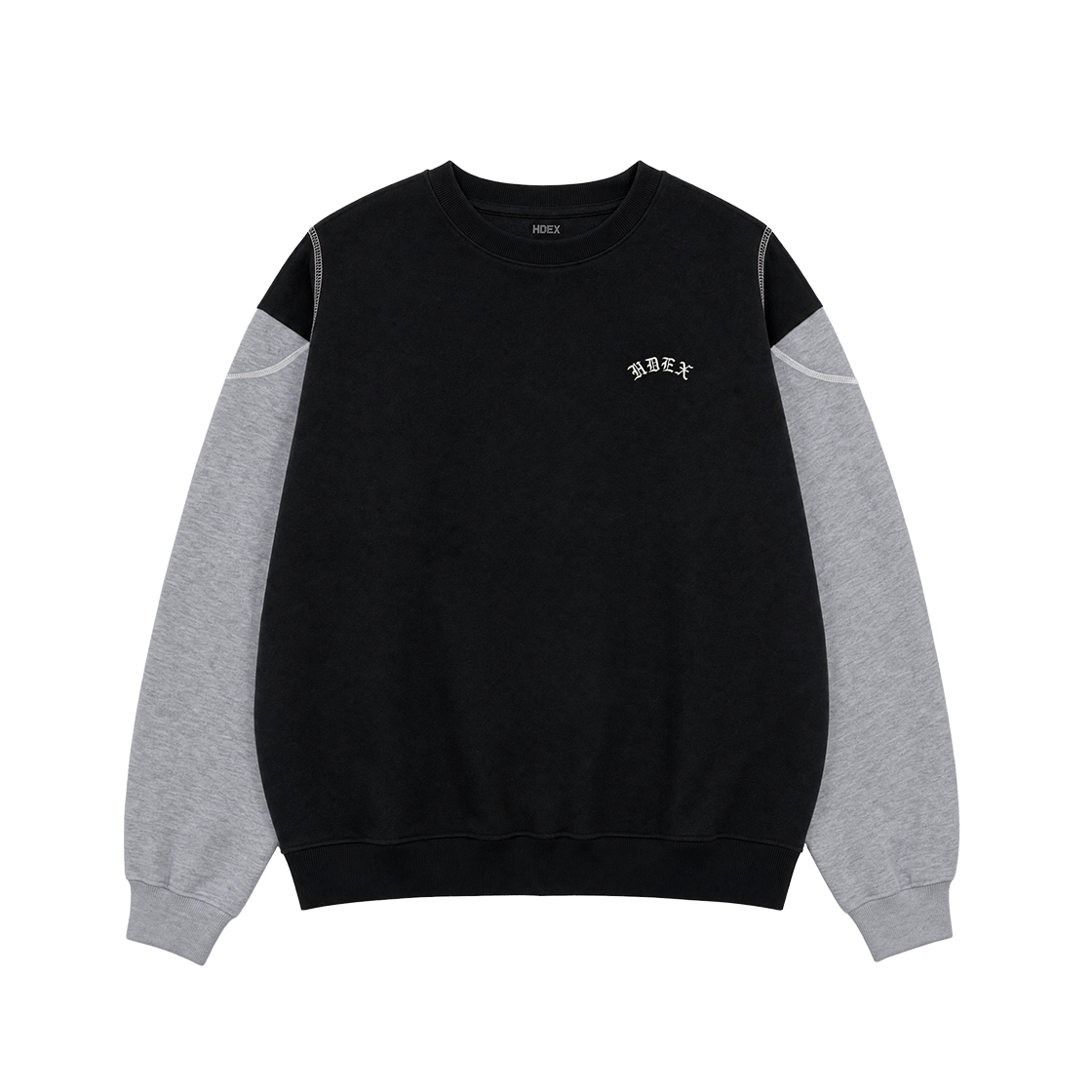 H3AM3MLMM010BK HDEX Heroic Shoulder Combi Sweatshirt Black