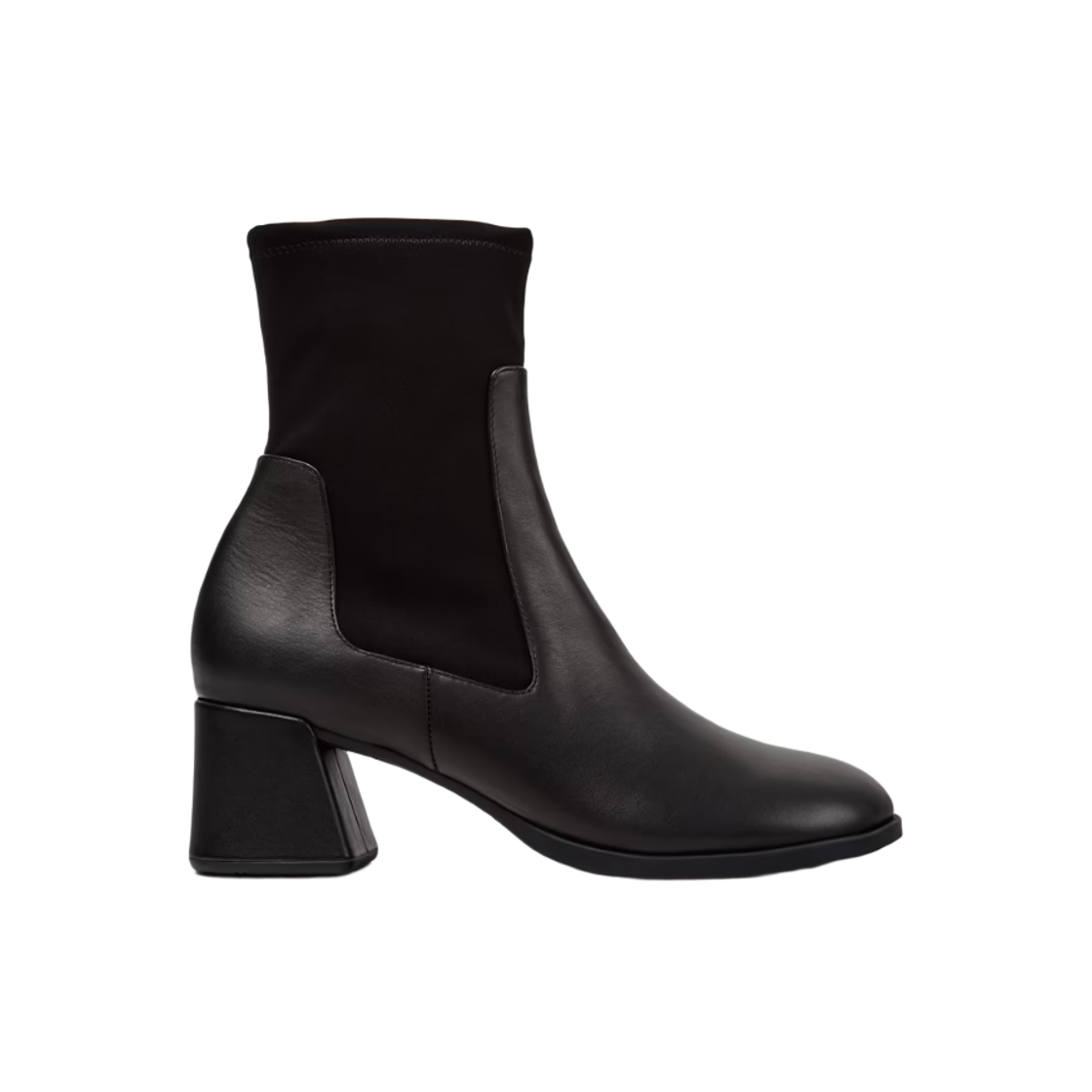 K400836-001 (W) Camper Kora Leather Textile Ankle Boots Black