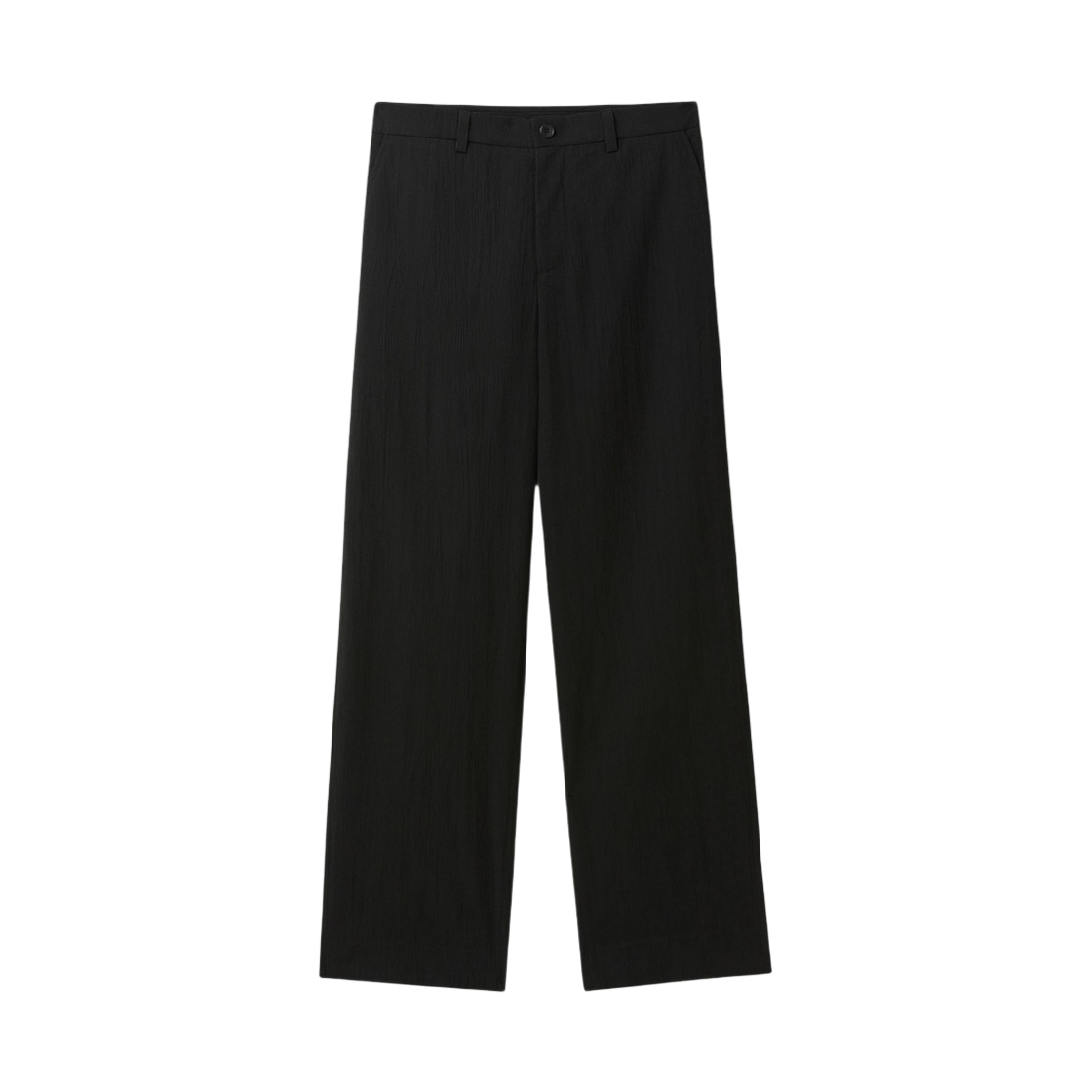 CWPAA26620BKX Customellow Loose-Fit Crease Set-Up Pants Black