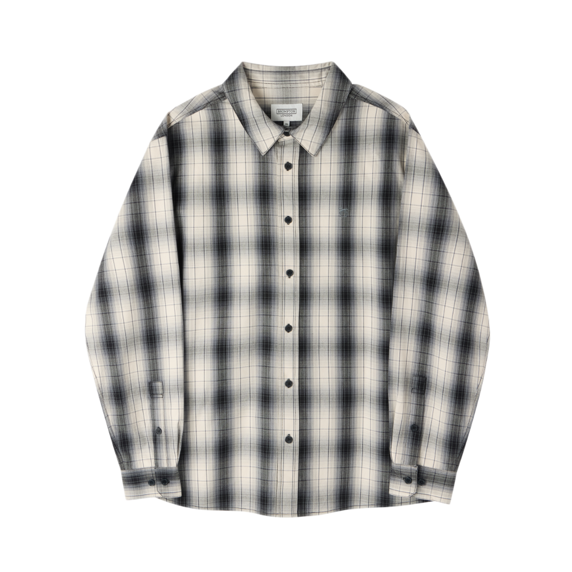 P263USH405099 BROMPTON LONDON Big Check Shirt Black