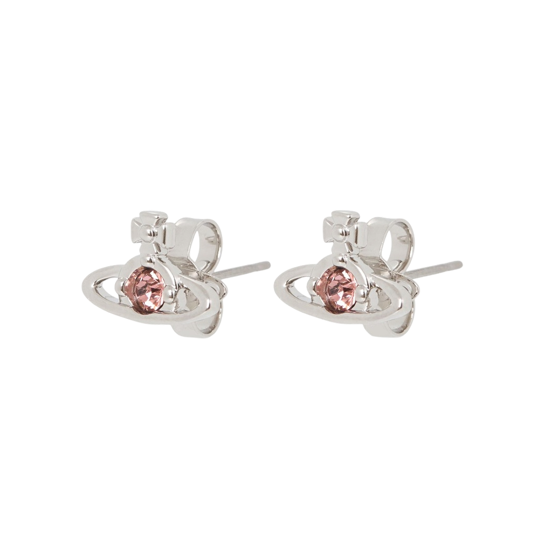 62010037-02P783 (W) Vivienne Westwood Nano Solitaire Earrings Silver