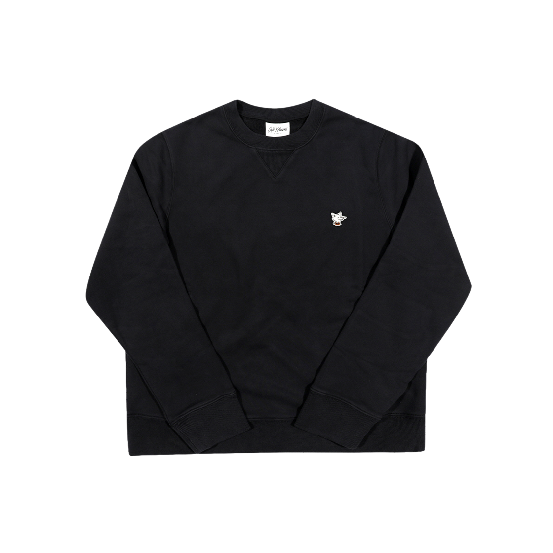 OU00301KM0330 P199 [15% 쿠폰] Maison Kitsune Barista Fox Patch Regular Sweatshirt Black